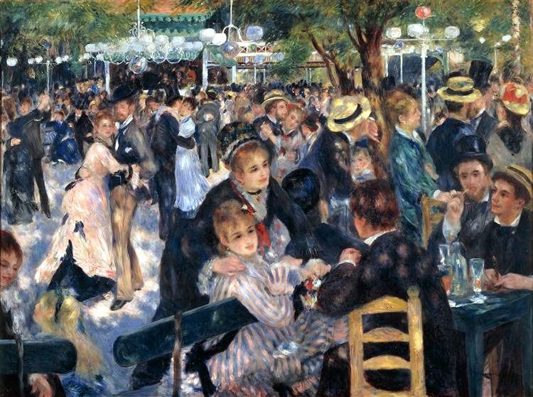 Dance at Moulin de la Galette, 1876 - Pierre-Auguste Renoir Dance at Moulin de la Galette, 1876 - Pierre-Auguste Renoir